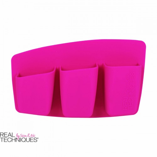 Roze stalak za makeup pribor sa tri džepa REAL TECHNIQUES EXPERT ORGANIZER